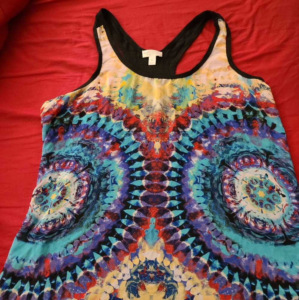 Tye Dye Razer Back tank top
